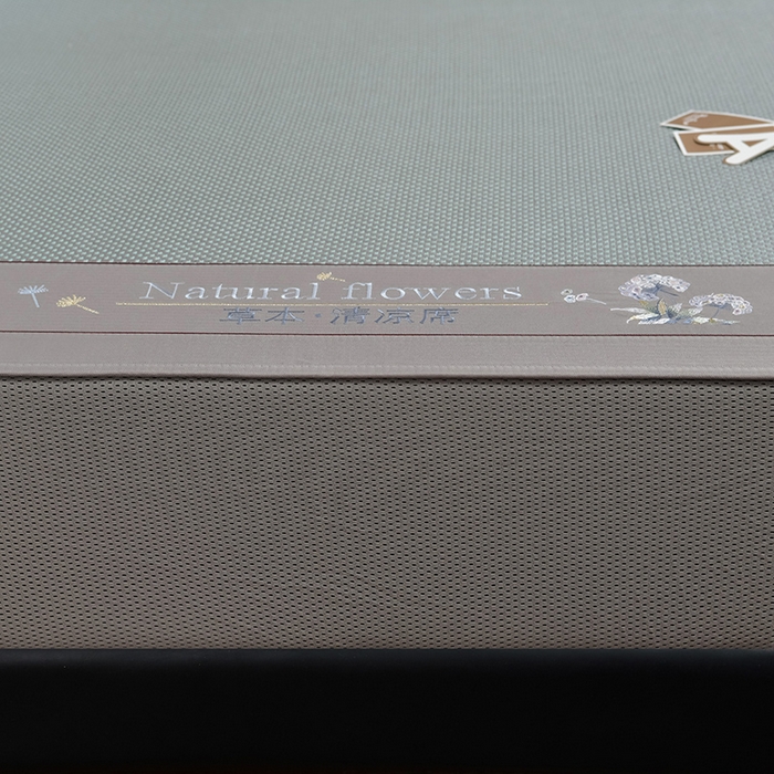 91家纺网 家纺一手货源 找家纺 小牛席业 2026新款加厚款-绣球草本清凉冰藤席系列（床笠款）清凉席凉席藤席冰藤席冰丝席草席竹席乳胶席凉感豆豆 加厚款-绣球草本清凉席（床笠款）绿色