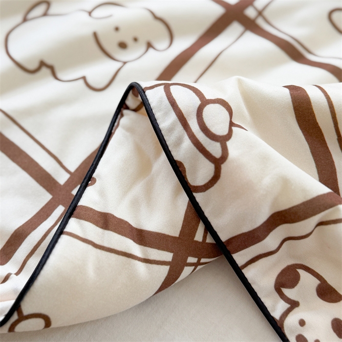 91家纺网 家纺一手货源 找家纺 暖生活 2026新款牛奶针织小清新大豆夏被 格子铺