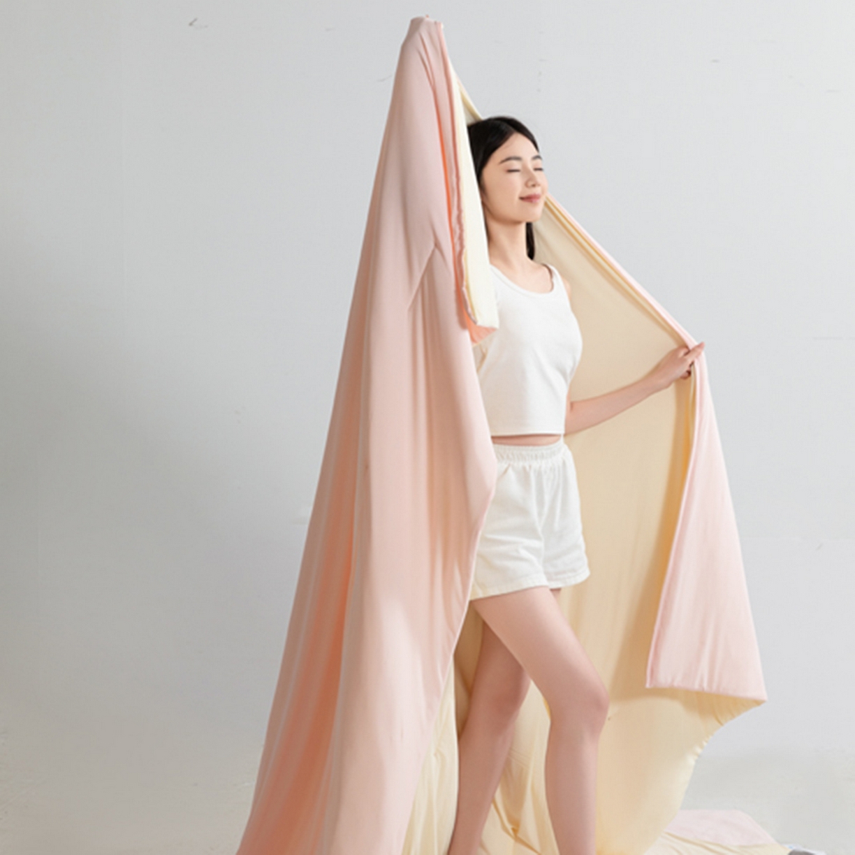 91家纺网 家纺一手货源 找家纺 （总）鹿辉家居（原吉欧力） 2026新款凉感丝深睡夏被被子被芯