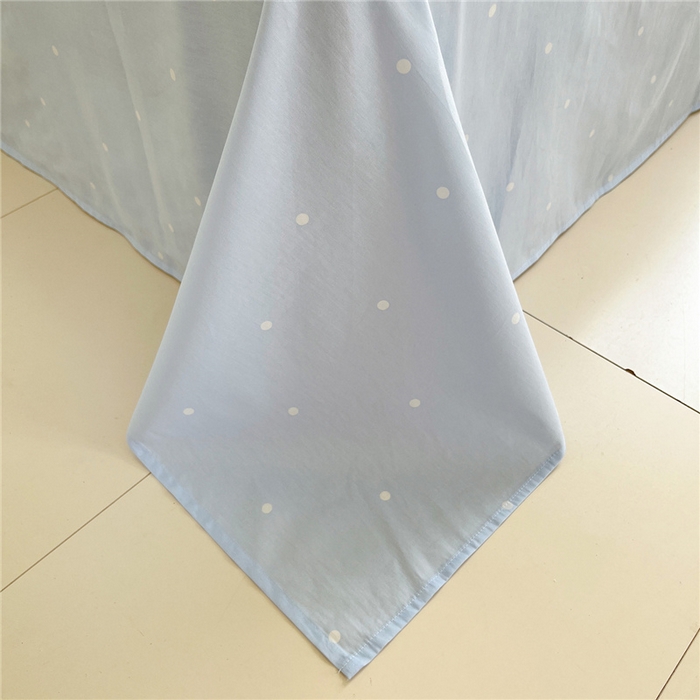 91家纺网 家纺一手货源 找家纺 桃子家居 2026新款A类三丽鸥正版授权卡通数码印花混搭纯棉印花系列四件套 棉三丽鸥-混搭点点玉桂狗蓝