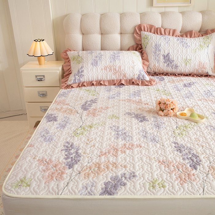 91家纺网 家纺一手货源 找家纺 （总）美达家纺 2026新款全棉夹棉床垫三件套系列