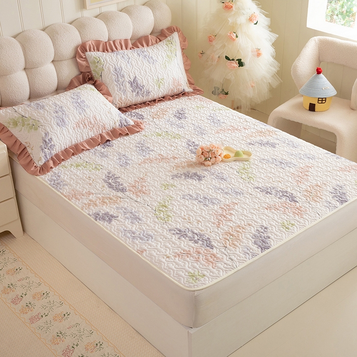 91家纺网 家纺一手货源 找家纺 （总）美达家纺 2026新款全棉夹棉床垫三件套系列