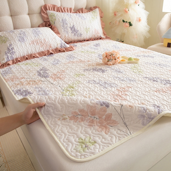 91家纺网 家纺一手货源 找家纺 （总）美达家纺 2026新款全棉夹棉床垫三件套系列