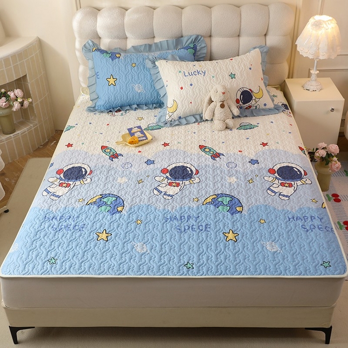 91家纺网 家纺一手货源 找家纺 （总）美达家纺 2026新款全棉夹棉床垫三件套系列