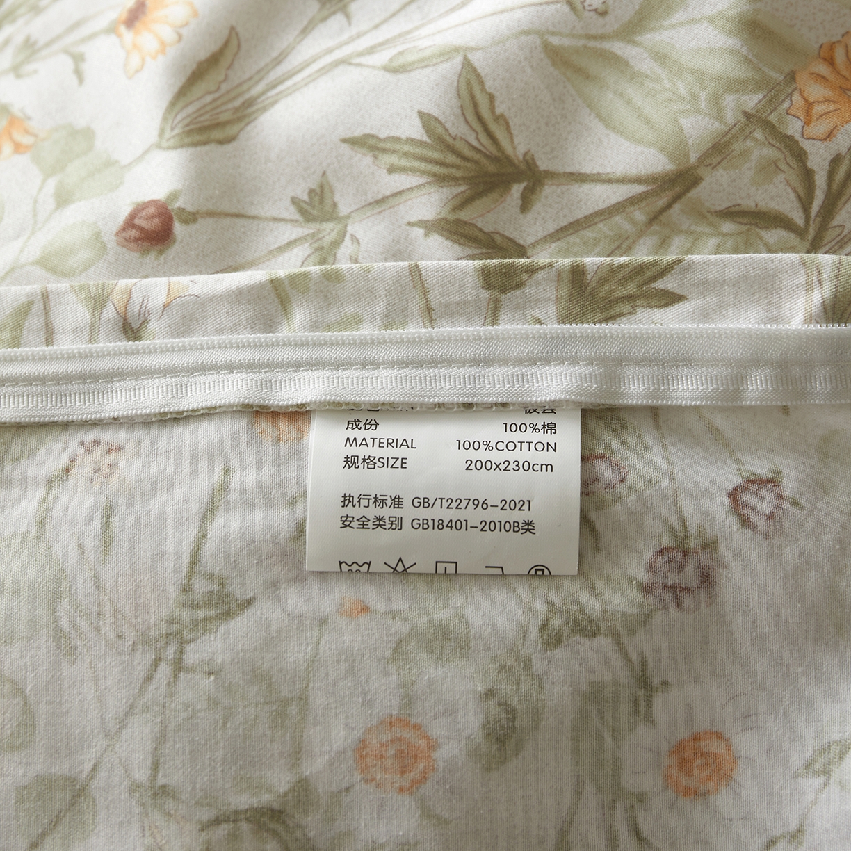 91家纺网 家纺一手货源 找家纺 （总）绫韵家纺 2026春夏新款13372全棉ins小碎花纯棉田园风床单床笠四件套系绳蝴蝶结系列