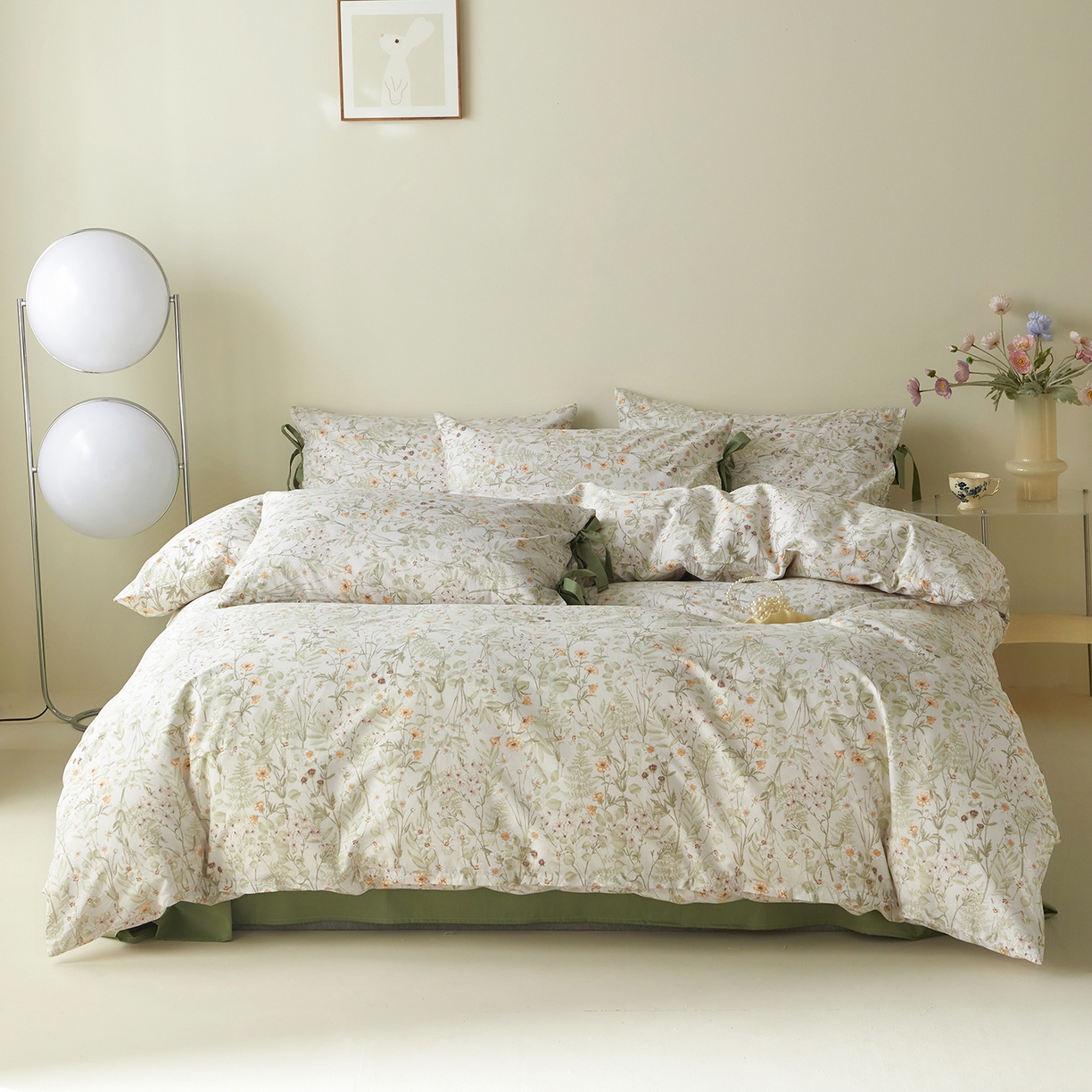 91家纺网 家纺一手货源 找家纺 （总）绫韵家纺 2025夏季全棉水洗棉混搭小碎花田园风夏被纯棉空调被套件系列