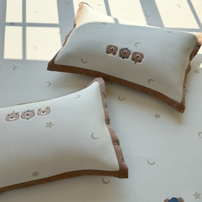 91家纺网 家纺一手货源 找家纺 （总）凯罗 2026凯罗新款卡通印加绣花小红书爆款凉豆豆绣花床席可水洗床席款