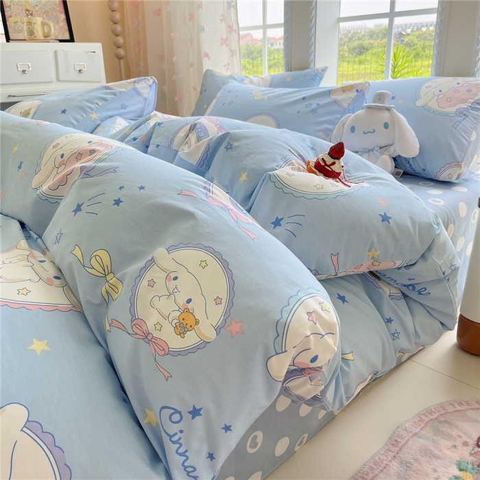 桃子家居 2026新款A类三丽鸥正版授权卡通数码印花混搭纯棉印花系列四件套 棉三丽鸥-玉桂狗