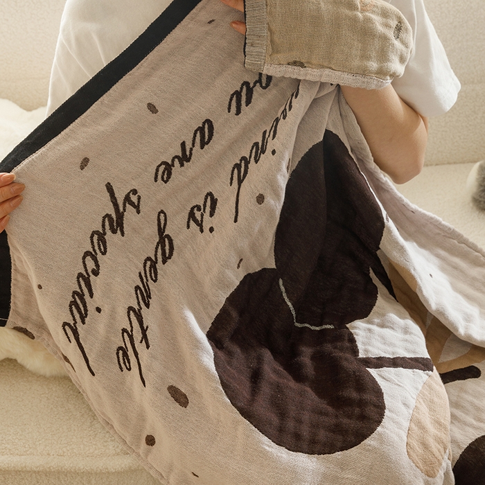 91家纺网 家纺一手货源 找家纺 （总）沐珩家纺 2026新款全棉纯棉四层纱布浴巾沙发巾加大尺寸多功能毛巾毯