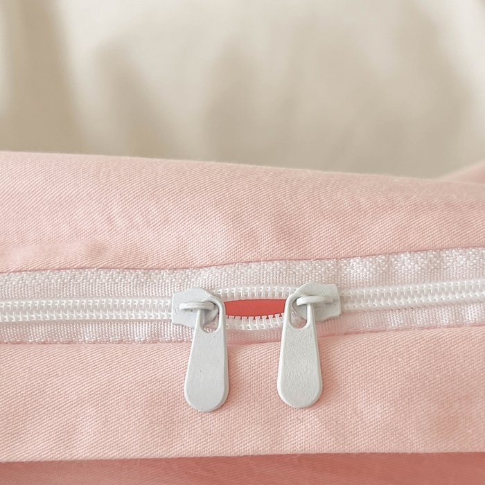 91家纺网 家纺一手货源 找家纺 蜜柚 2026新款全棉贝壳边小清新刺绣花四件套 幸福树-粉