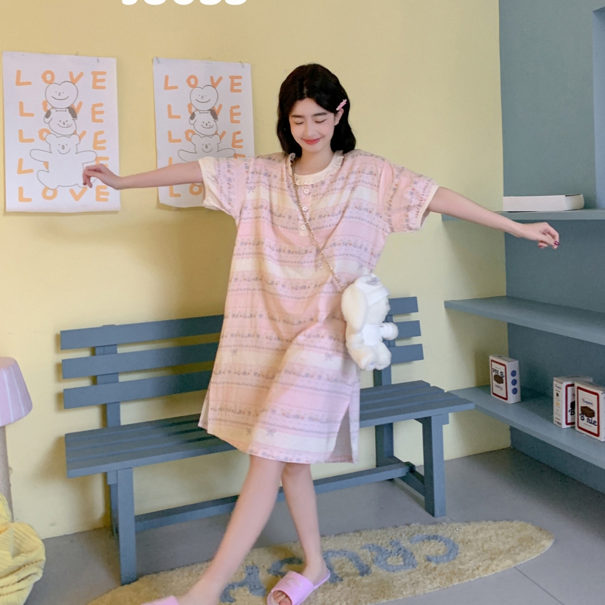 91家纺网 家纺一手货源 找家纺 （总）妍景家居生活馆 2026新款春日特辑家居裙