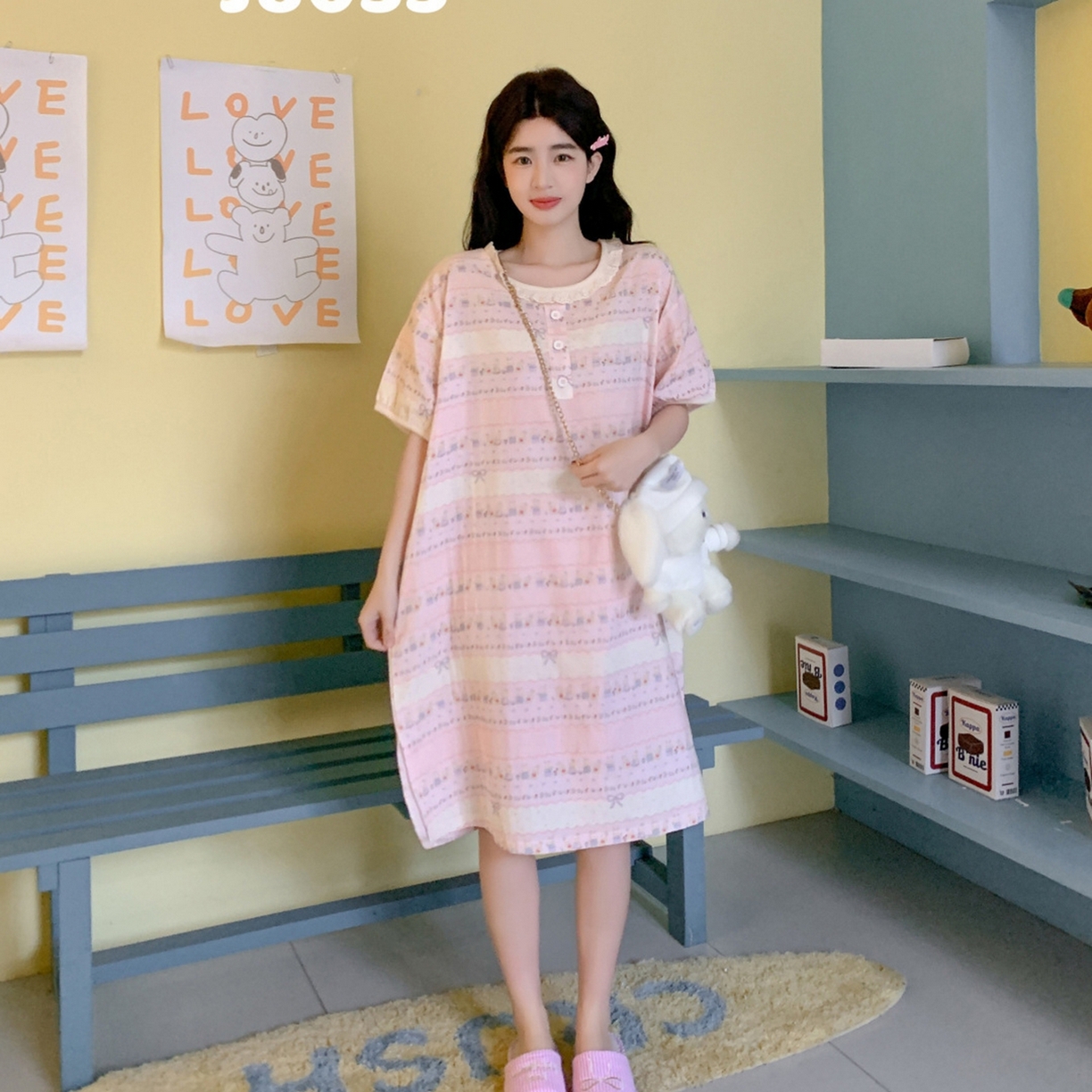 91家纺网 家纺一手货源 找家纺 （总）妍景家居生活馆 2026新款春日特辑家居裙