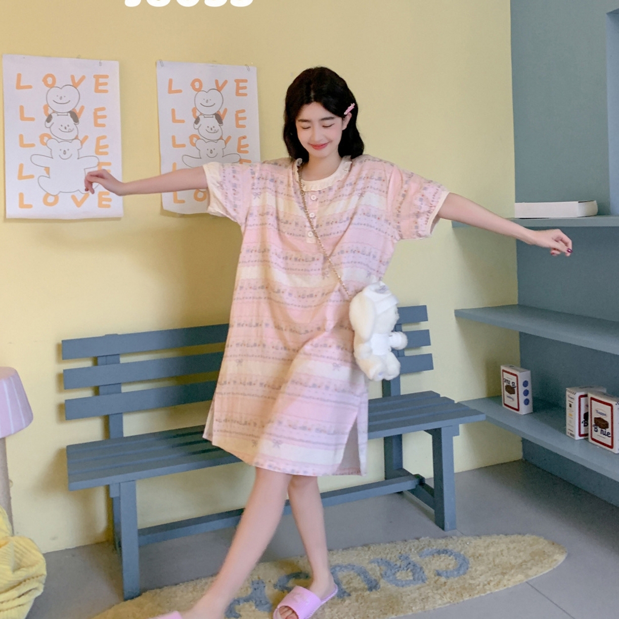 91家纺网 家纺一手货源 找家纺 （总）妍景家居生活馆 2026新款春日特辑家居裙