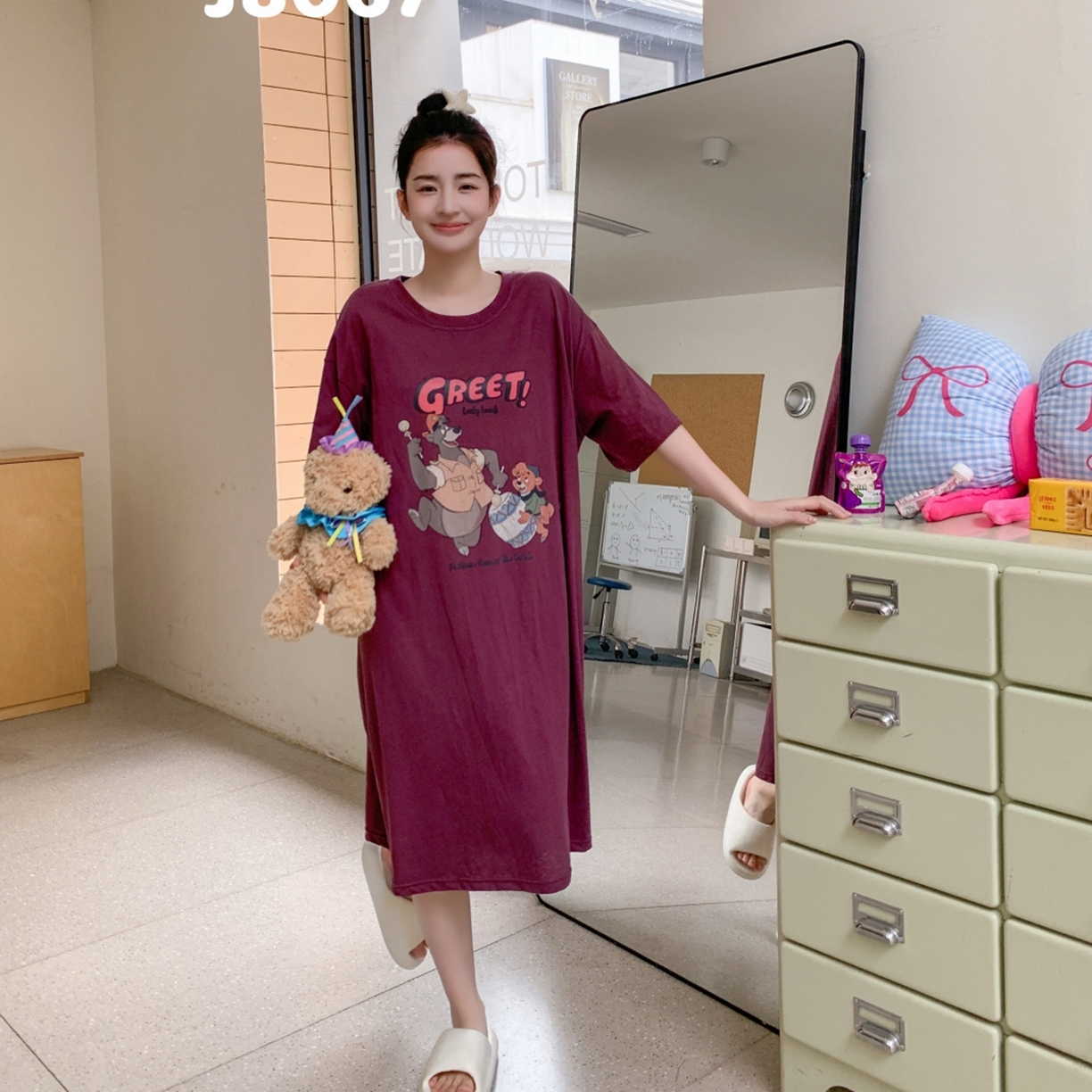 91家纺网 家纺一手货源 找家纺 （总）妍景家居生活馆 2026新款丹麦夏日懒人裙