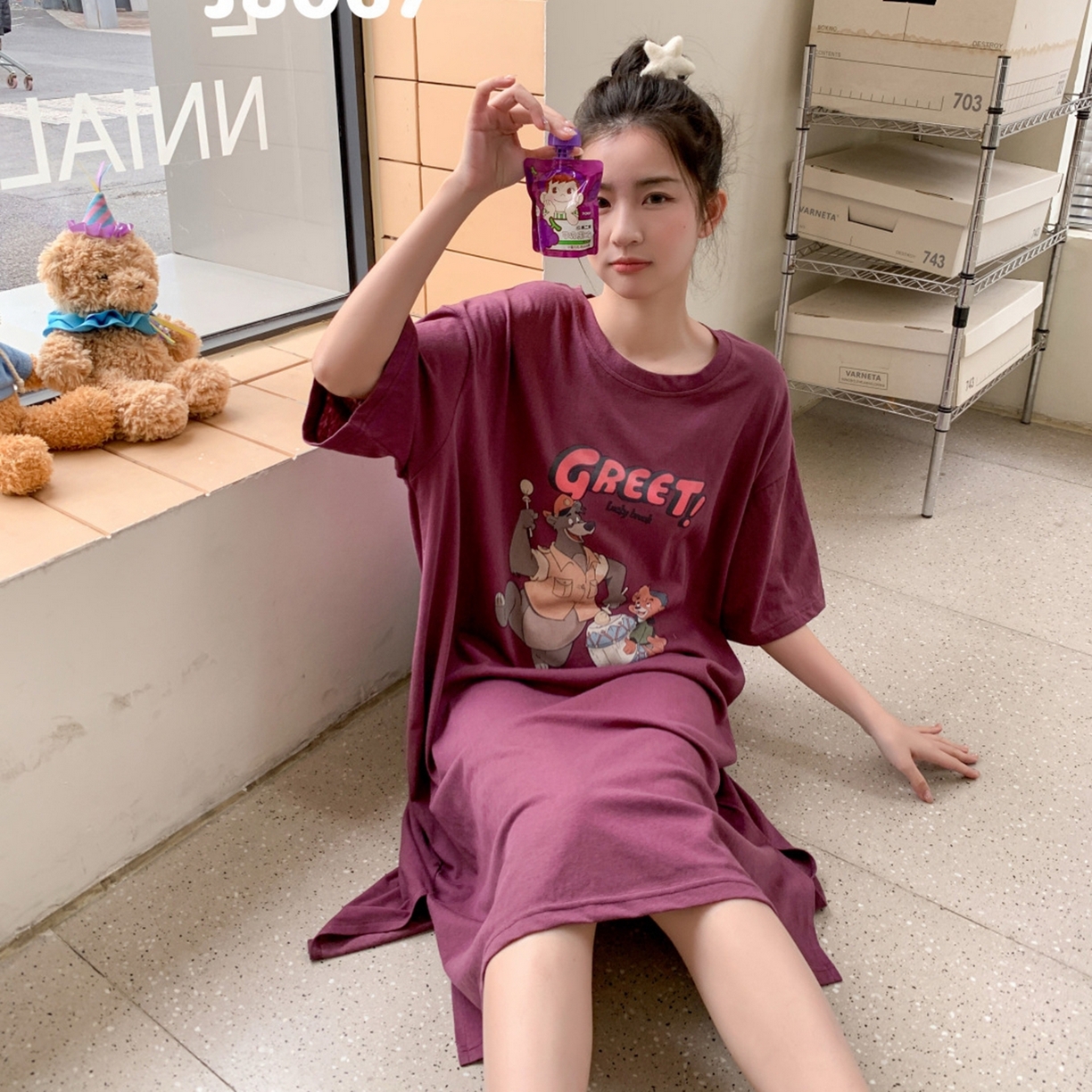 91家纺网 家纺一手货源 找家纺 （总）妍景家居生活馆 2026新款丹麦夏日懒人裙