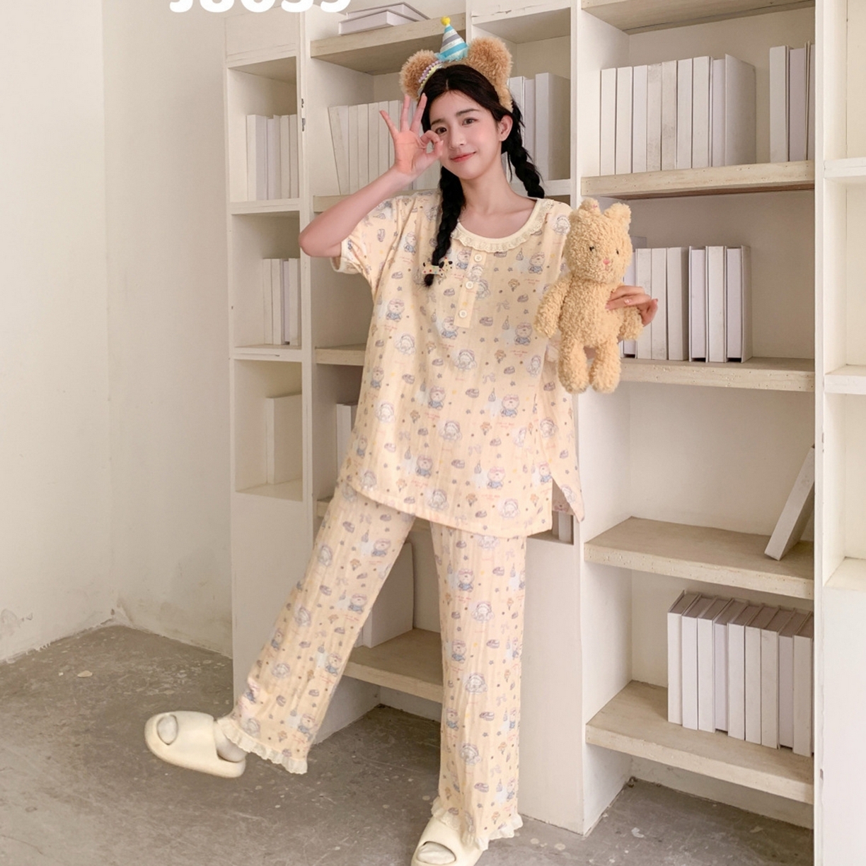 91家纺网 家纺一手货源 找家纺 妍景家居生活馆 2026新款甜蜜星愿套装 黄色