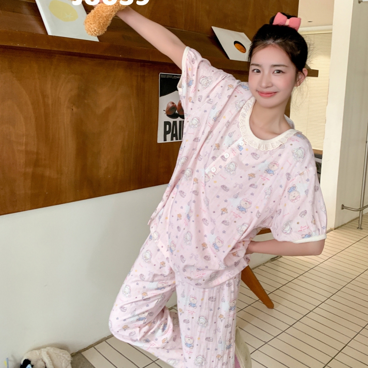 妍景家居生活馆 2026新款甜蜜星愿套装 粉色