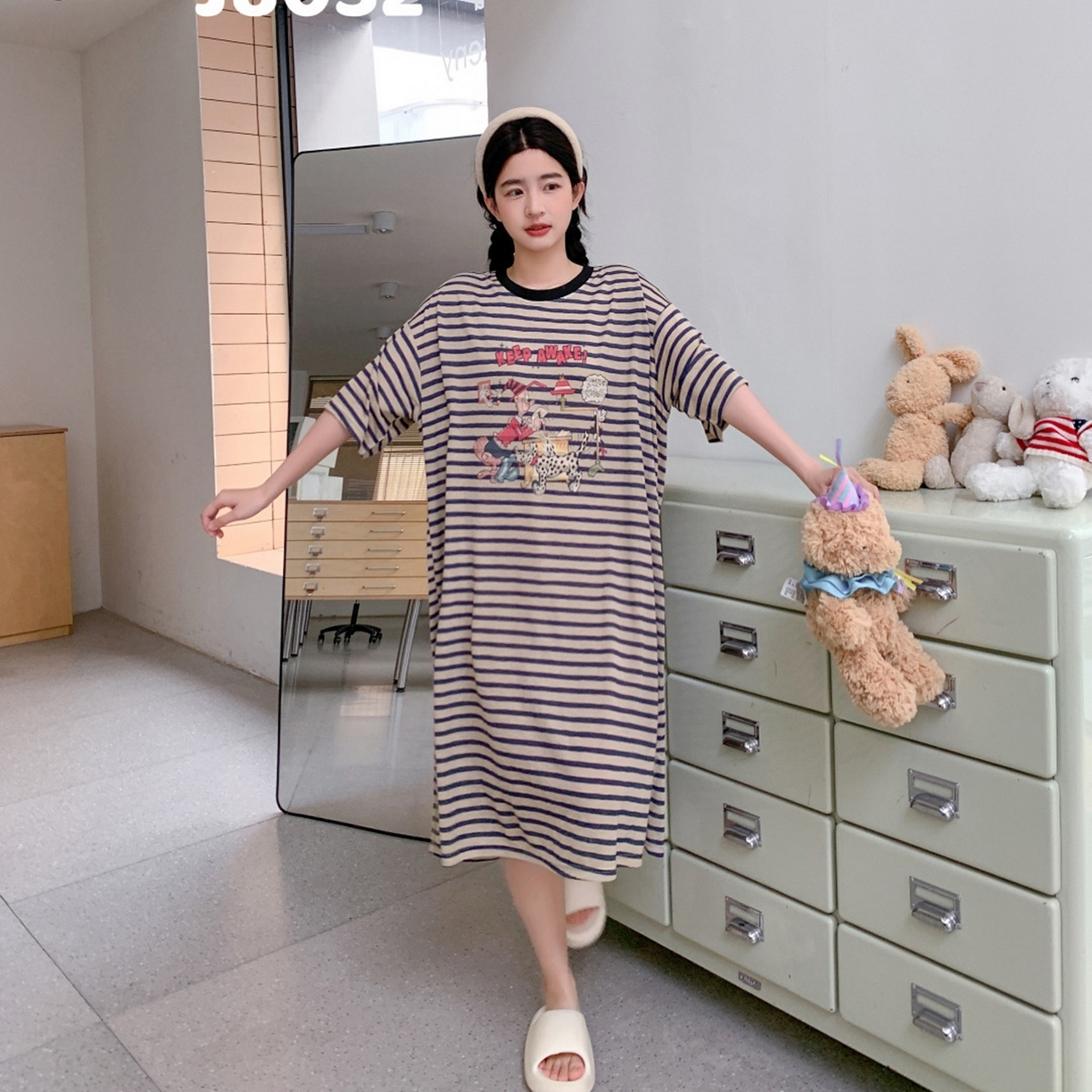 91家纺网 家纺一手货源 找家纺 （总）妍景家居生活馆 2026新款午后原野懒人裙