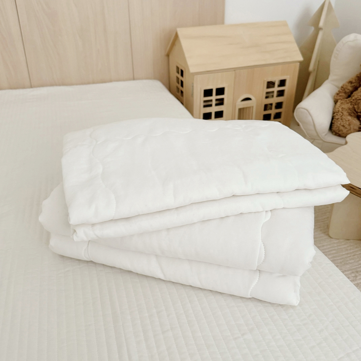 91家纺网 家纺一手货源 找家纺 BOSS 2026新款全棉纯棉大版卡通贴布绣花幼儿园多件套 幼儿园被芯垫芯枕芯手提袋