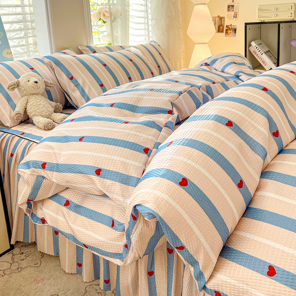 91家纺网 家纺一手货源 找家纺 （总）鹿辉家居（原吉欧力） 2026新款泡泡床裙四件套