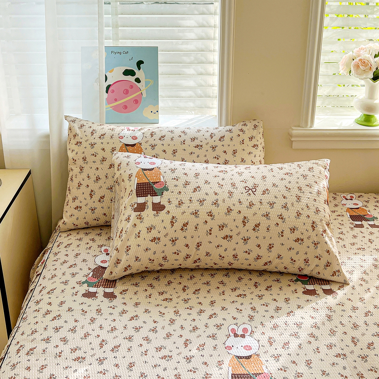 91家纺网 家纺一手货源 找家纺 （总）鹿辉家居（原吉欧力） 2026新款泡泡床裙四件套