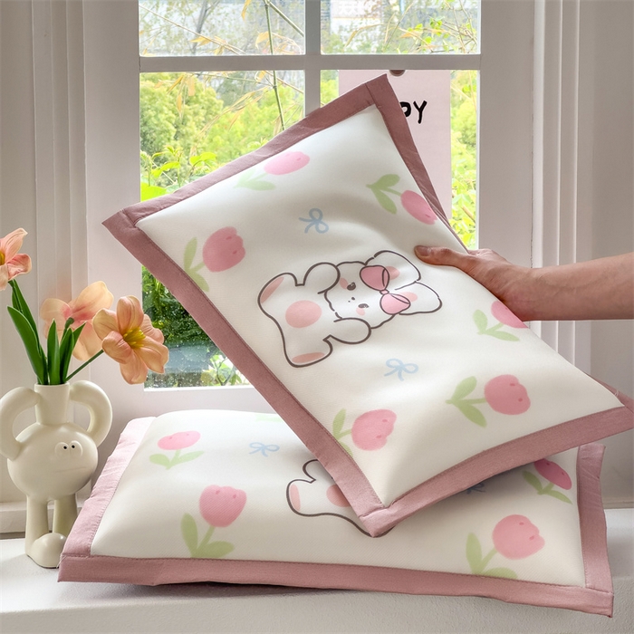 91家纺网 家纺一手货源 找家纺 （总）兄弟坊 2026新款大版碳光冰丝儿童枕头午睡枕学生枕头枕芯幼儿园枕头