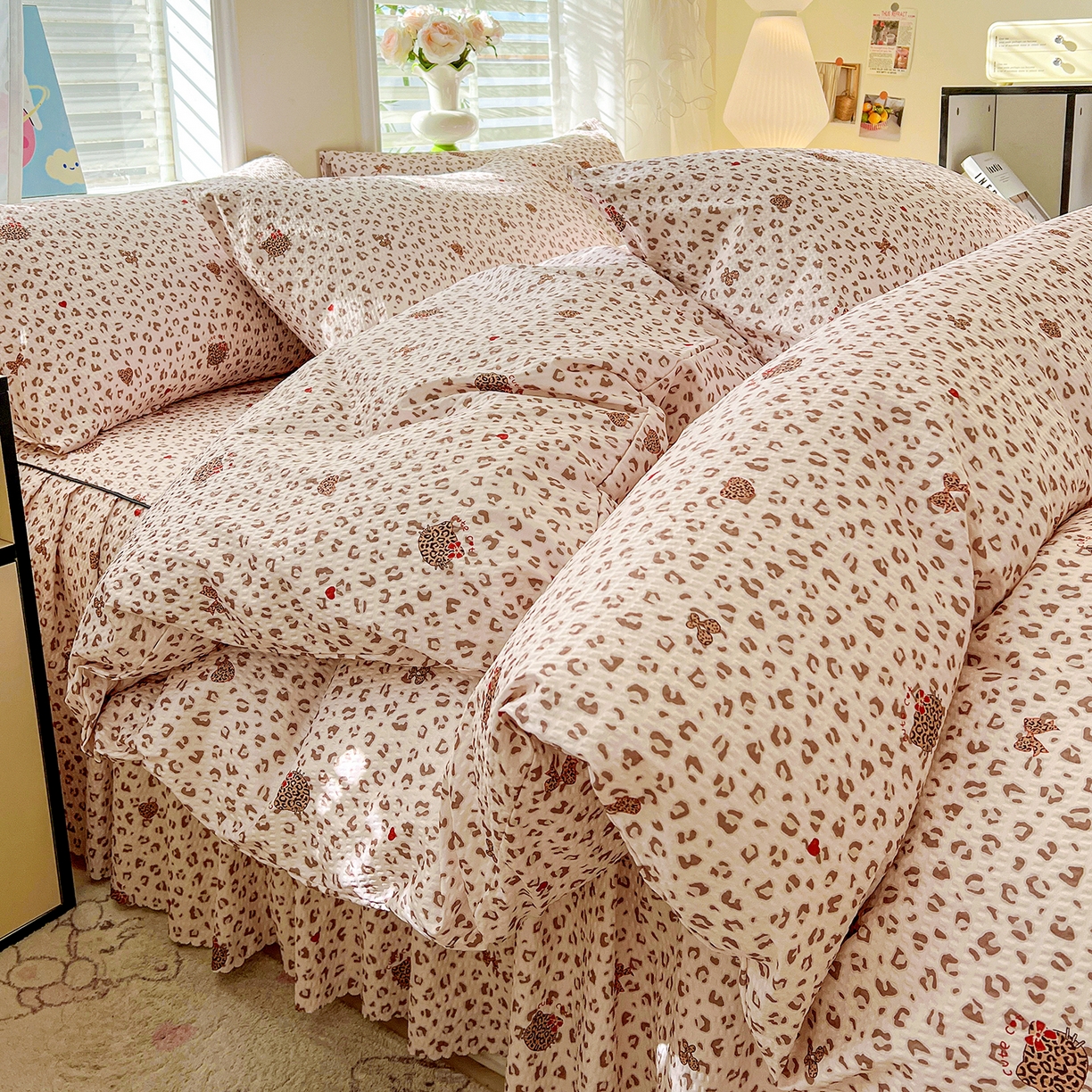 91家纺网 家纺一手货源 找家纺 （总）鹿辉家居（原吉欧力） 2026新款泡泡床裙四件套