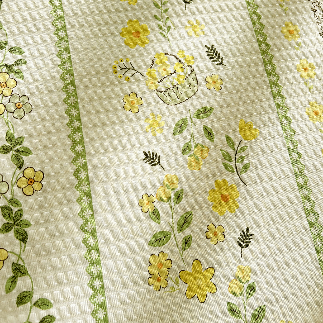 91家纺网 家纺一手货源 找家纺 鹿辉家居（原吉欧力） 2026新款泡泡床裙四件套 床裙款-绿色经典