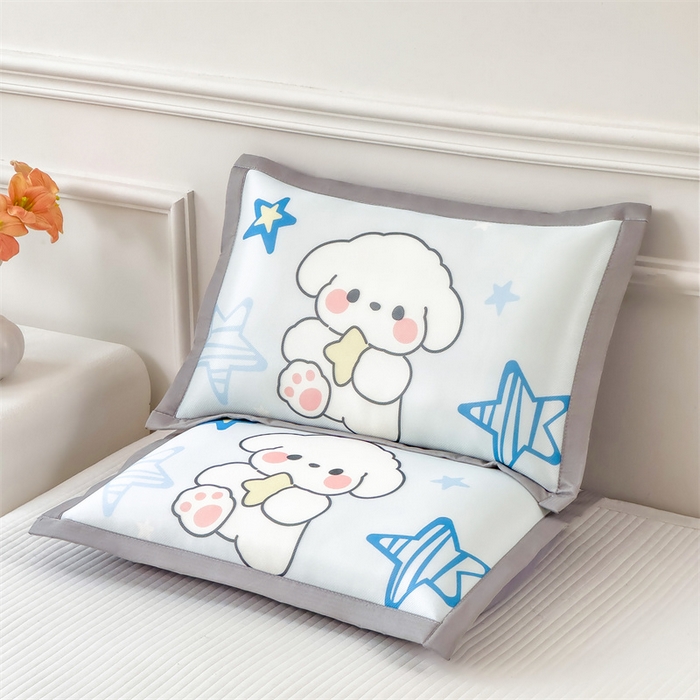 91家纺网 家纺一手货源 找家纺 兄弟坊 2026新款大版碳光冰丝儿童枕头午睡枕学生枕头枕芯幼儿园枕头 冰丝枕头-皇皇小狗