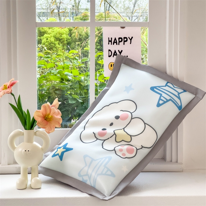 91家纺网 家纺一手货源 找家纺 兄弟坊 2026新款大版碳光冰丝儿童枕头午睡枕学生枕头枕芯幼儿园枕头 冰丝枕头-皇皇小狗