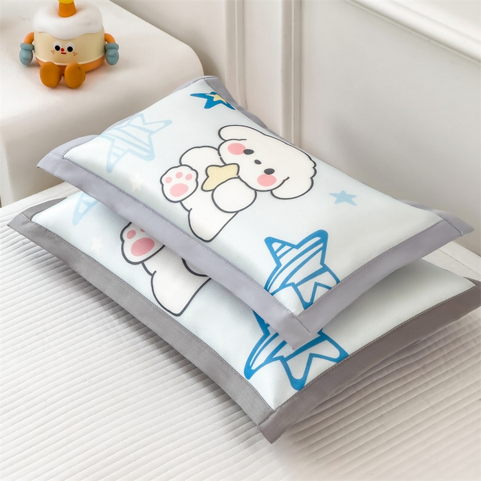 91家纺网 家纺一手货源 找家纺 兄弟坊 2026新款大版碳光冰丝儿童枕头午睡枕学生枕头枕芯幼儿园枕头 冰丝枕头-皇皇小狗