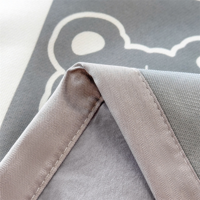 91家纺网 家纺一手货源 找家纺 兄弟坊 2026新款大版碳光冰丝儿童枕头午睡枕学生枕头枕芯幼儿园枕头 冰丝枕头-灰格小熊