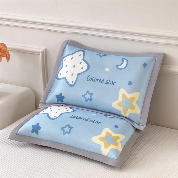 91家纺网 家纺一手货源 找家纺 兄弟坊 2026新款大版碳光冰丝儿童枕头午睡枕学生枕头枕芯幼儿园枕头 冰丝枕头-闪闪星空