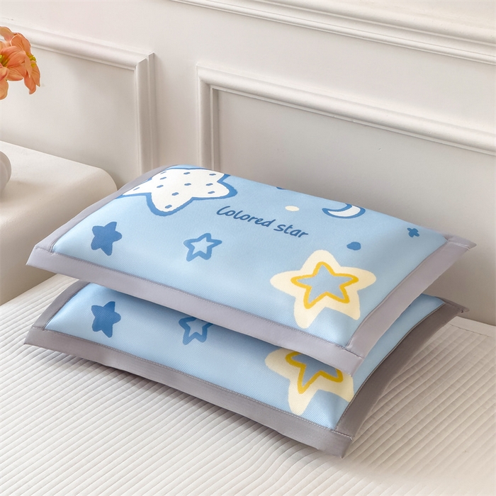 91家纺网 家纺一手货源 找家纺 兄弟坊 2026新款大版碳光冰丝儿童枕头午睡枕学生枕头枕芯幼儿园枕头 冰丝枕头-闪闪星空