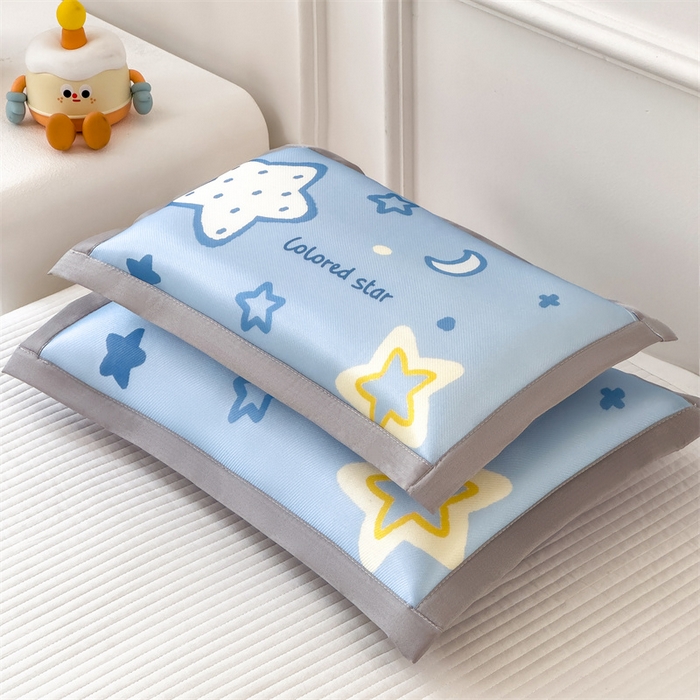 91家纺网 家纺一手货源 找家纺 兄弟坊 2026新款大版碳光冰丝儿童枕头午睡枕学生枕头枕芯幼儿园枕头 冰丝枕头-闪闪星空