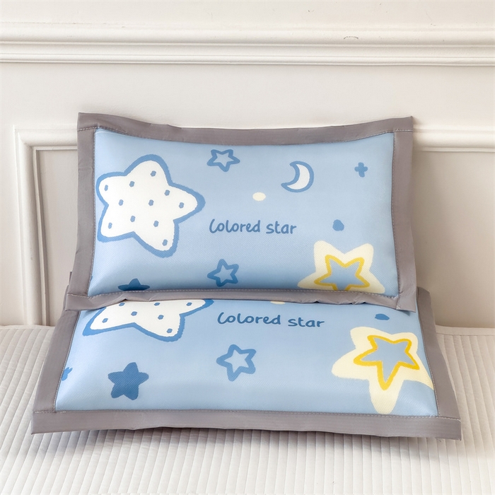 91家纺网 家纺一手货源 找家纺 兄弟坊 2026新款大版碳光冰丝儿童枕头午睡枕学生枕头枕芯幼儿园枕头 冰丝枕头-闪闪星空