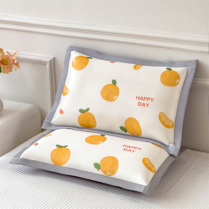 91家纺网 家纺一手货源 找家纺 兄弟坊 2026新款大版碳光冰丝儿童枕头午睡枕学生枕头枕芯幼儿园枕头 冰丝枕头-柿柿如意