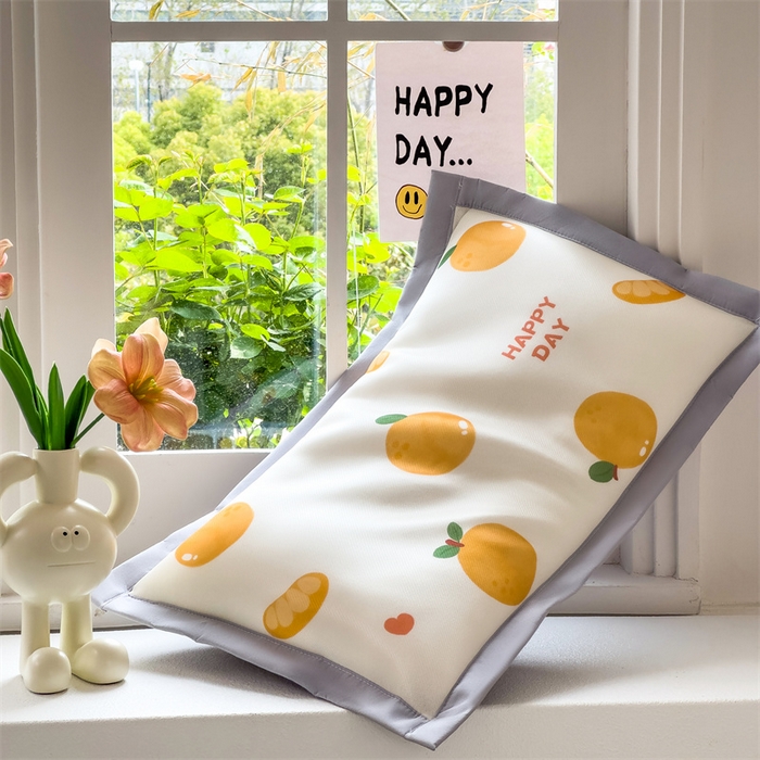 91家纺网 家纺一手货源 找家纺 兄弟坊 2026新款大版碳光冰丝儿童枕头午睡枕学生枕头枕芯幼儿园枕头 冰丝枕头-柿柿如意