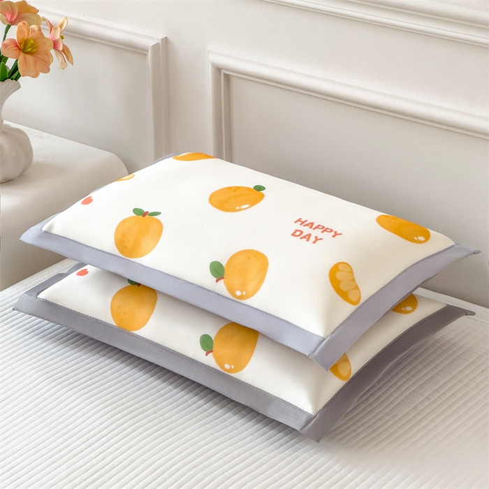 91家纺网 家纺一手货源 找家纺 兄弟坊 2026新款大版碳光冰丝儿童枕头午睡枕学生枕头枕芯幼儿园枕头 冰丝枕头-柿柿如意