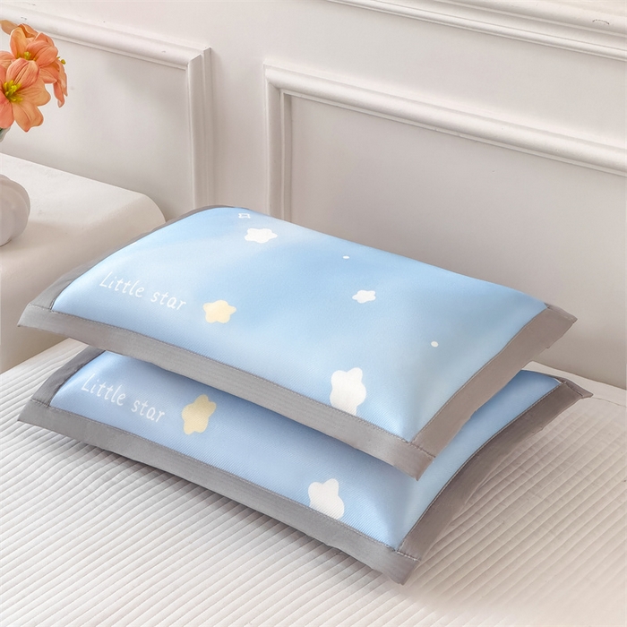 91家纺网 家纺一手货源 找家纺 兄弟坊 2026新款大版碳光冰丝儿童枕头午睡枕学生枕头枕芯幼儿园枕头 冰丝枕头-星辰点点