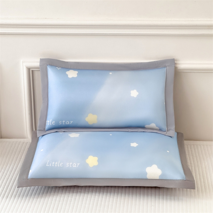 91家纺网 家纺一手货源 找家纺 兄弟坊 2026新款大版碳光冰丝儿童枕头午睡枕学生枕头枕芯幼儿园枕头 冰丝枕头-星辰点点