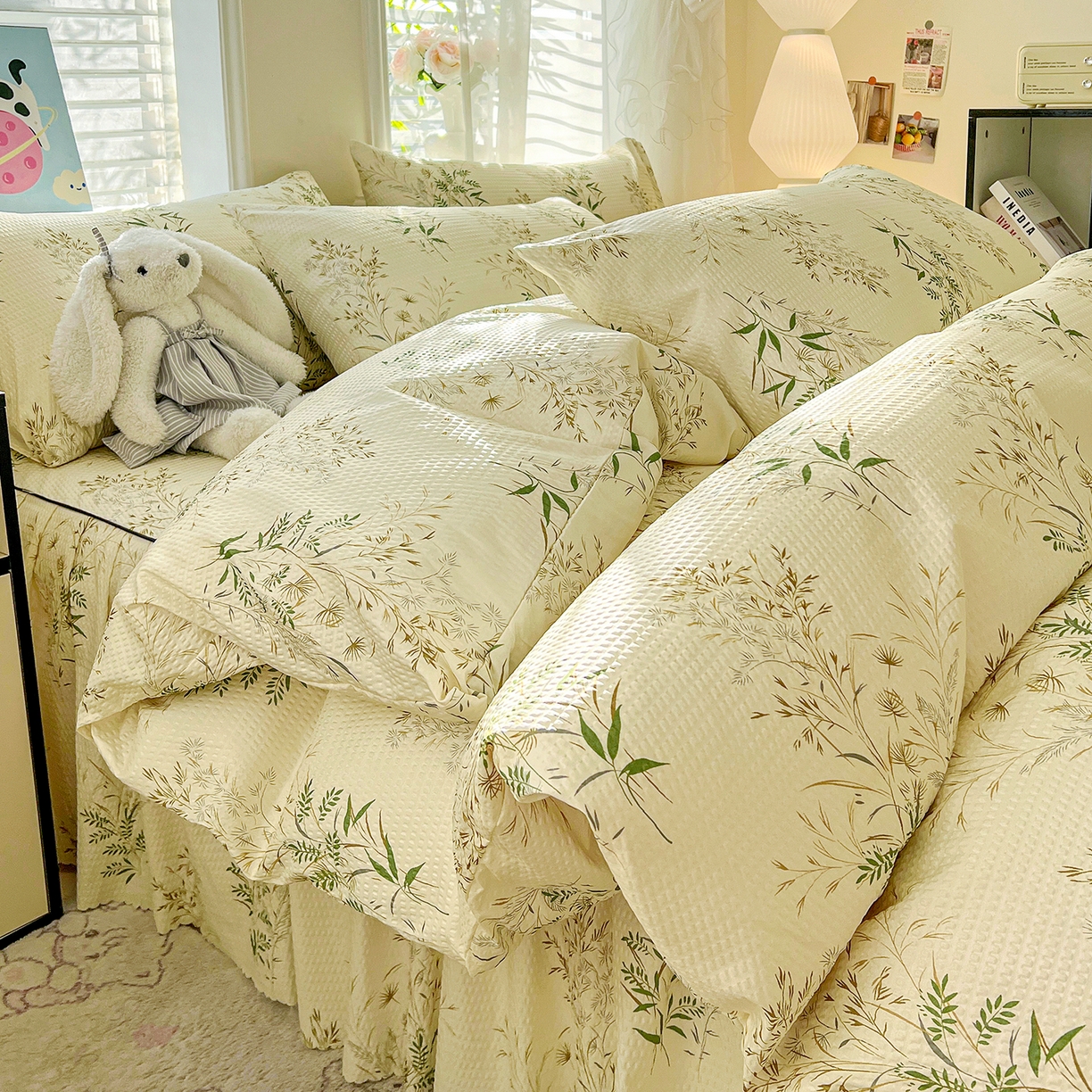 鹿辉家居（原吉欧力） 2026新款泡泡床裙四件套 床裙款-花枝飞舞