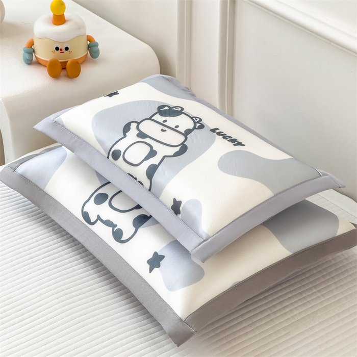 91家纺网 家纺一手货源 找家纺 兄弟坊 2026新款大版碳光冰丝儿童枕头午睡枕学生枕头枕芯幼儿园枕头 冰丝枕头-幸运牛年