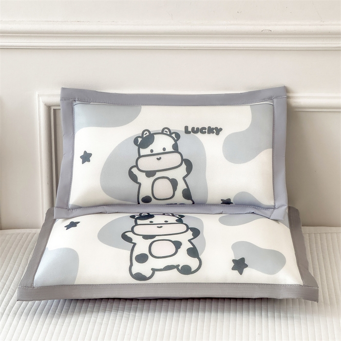 91家纺网 家纺一手货源 找家纺 兄弟坊 2026新款大版碳光冰丝儿童枕头午睡枕学生枕头枕芯幼儿园枕头 冰丝枕头-幸运牛年