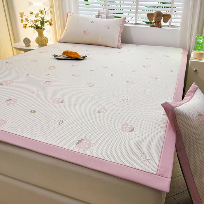 91家纺网 家纺一手货源 找家纺 （总）凯罗 2026春夏凉豆豆小红书爆款A类乙纶PE凉豆豆床席款可水洗床席