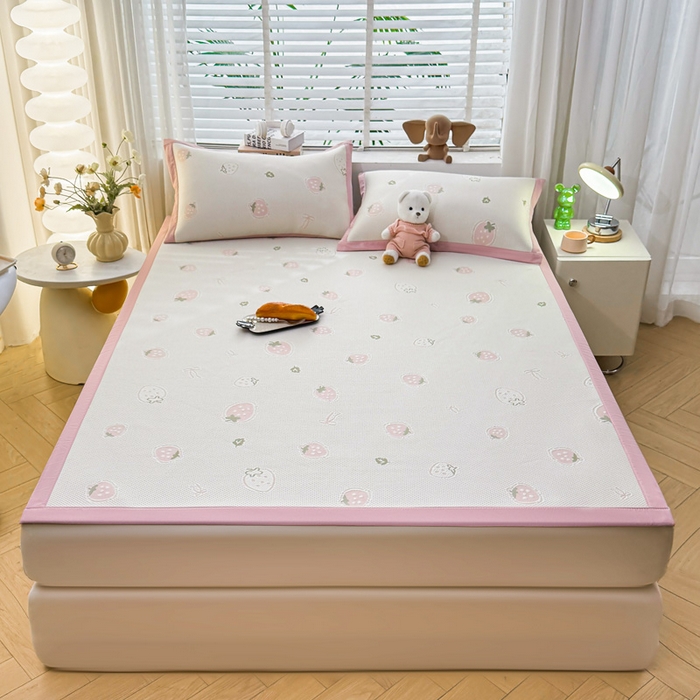 91家纺网 家纺一手货源 找家纺 （总）凯罗 2026春夏凉豆豆小红书爆款A类乙纶PE凉豆豆床席款可水洗床席