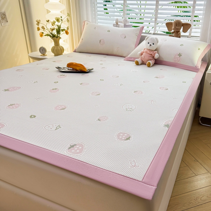 91家纺网 家纺一手货源 找家纺 （总）凯罗 2026春夏凉豆豆小红书爆款A类乙纶PE凉豆豆床席款可水洗床席