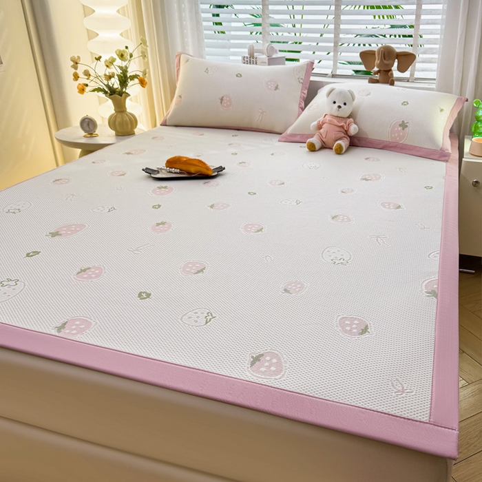 91家纺网 家纺一手货源 找家纺 （总）凯罗 2026春夏凉豆豆小红书爆款A类乙纶PE凉豆豆床席款可水洗床席