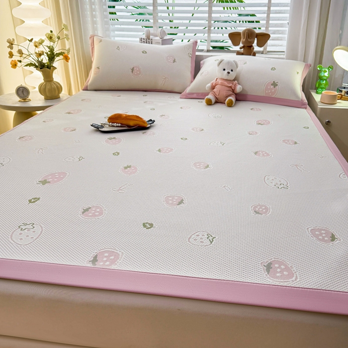 91家纺网 家纺一手货源 找家纺 （总）凯罗 2026春夏凉豆豆小红书爆款A类乙纶PE凉豆豆床席款可水洗床席