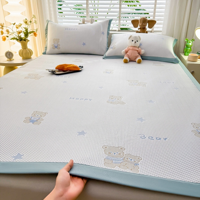 91家纺网 家纺一手货源 找家纺 （总）凯罗 2026春夏凉豆豆小红书爆款A类乙纶PE凉豆豆床席款可水洗床席